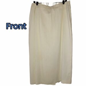 Plus size Linen Skirt Lined